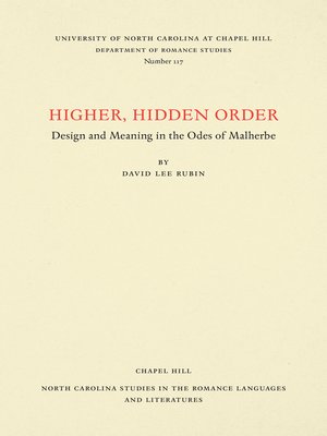 cover image of Higher, Hidden Order